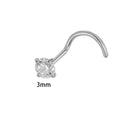 Piercing nez rond 3mm tige tire bouchon