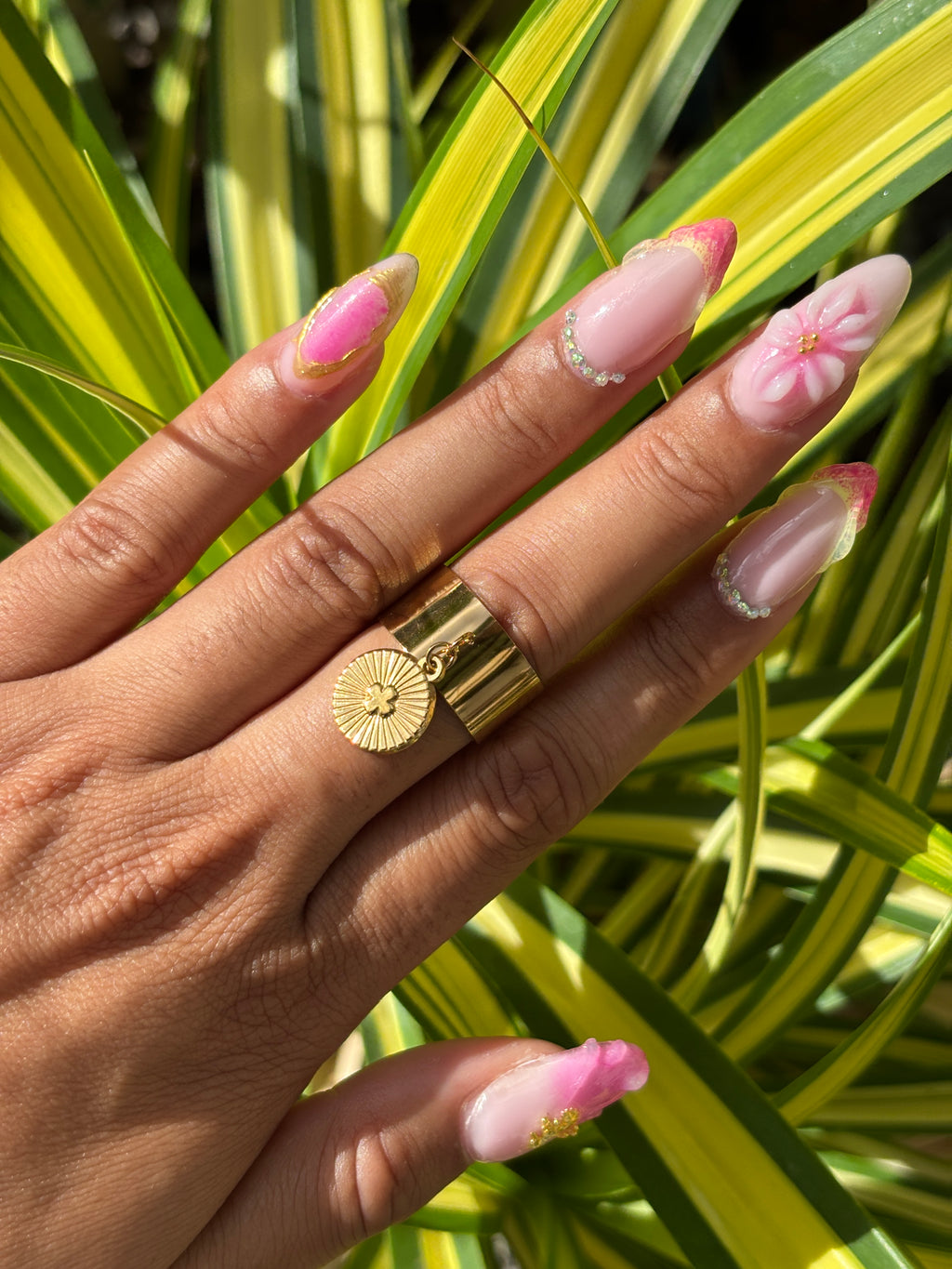 Bague ajustable médaillon