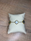 Bracelet Mandy doré holographique bleu/gris