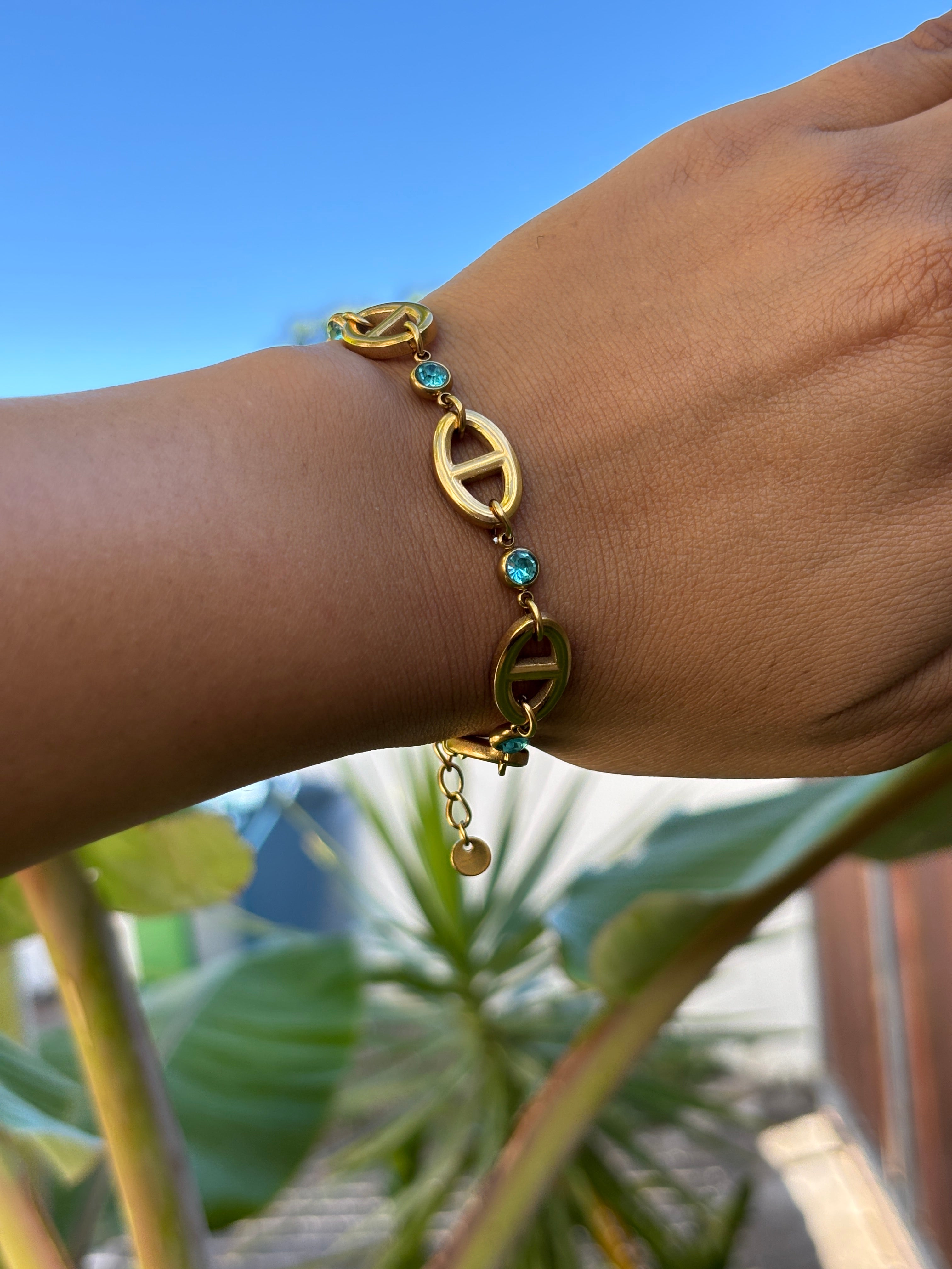 Bracelet Caraïbes turquoise