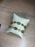 Bracelet maillon + trèfles