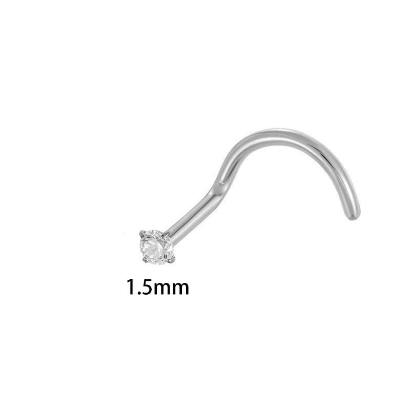 Piercing nez rond 1,5 mm tige tire-bouchon