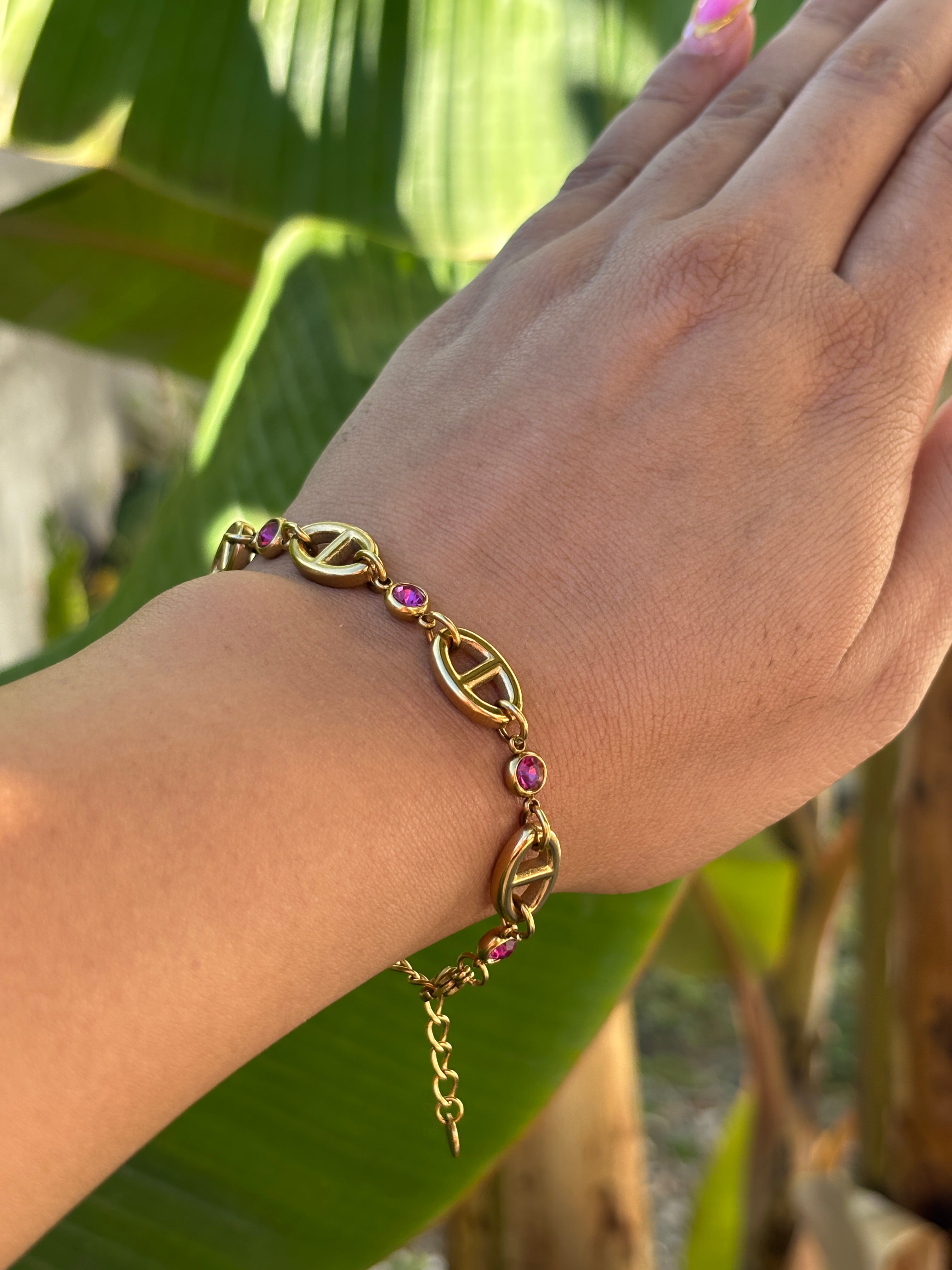 Bracelet Caraïbes Rose