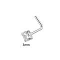 Piercing nez 3mm tige en L