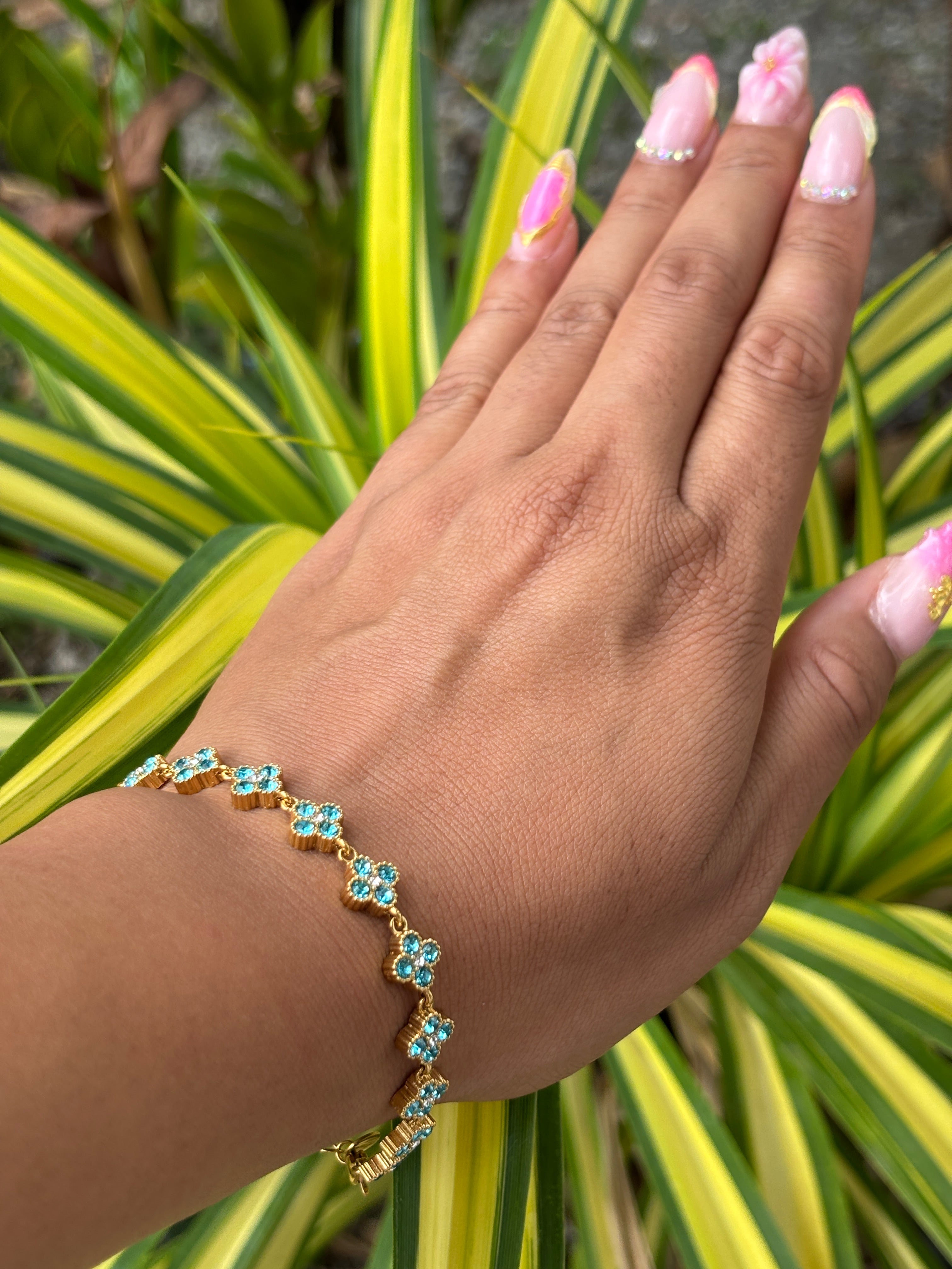 Bracelet Princesse bleu turquoise