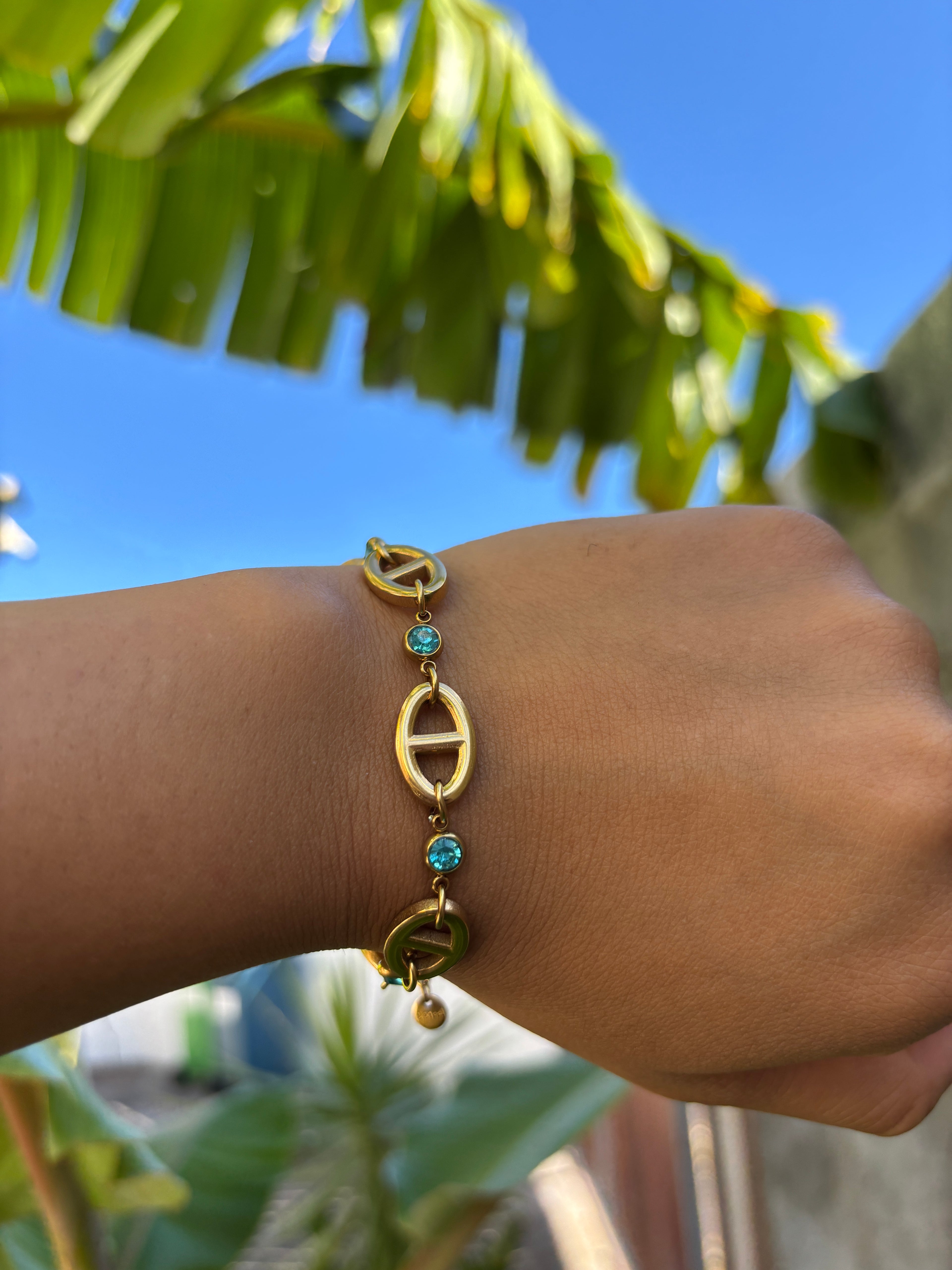Bracelet Caraïbes turquoise