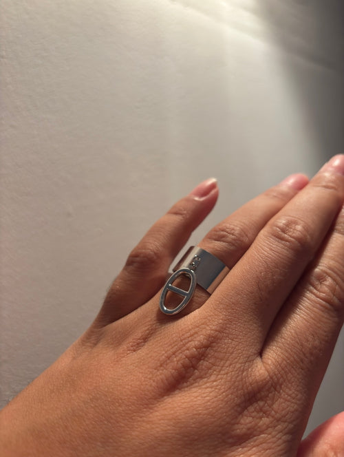 Bague ajustable maillon