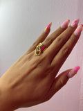 Bague ajustable maillon